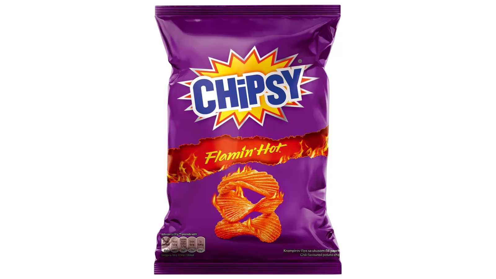 Čips MARBO Chipsy Flamin Hot rebrasti g Cenoteka