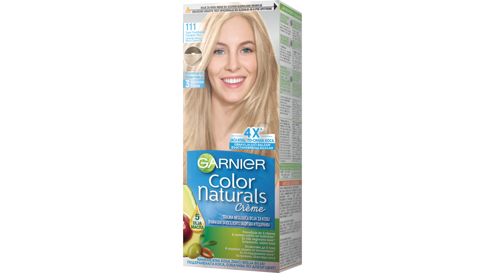 GARNIER Color Naturals Farba Za Kosu 111 Super Ashen Blonde Cenoteka