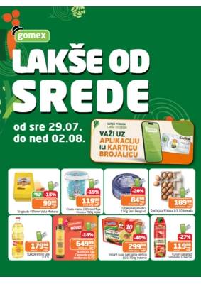 Lakše od srede 29.07. - 02.08.