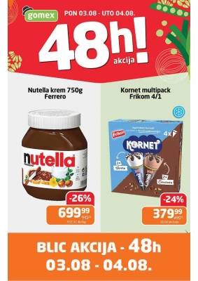 Blic akcija 03.08. - 04.08.