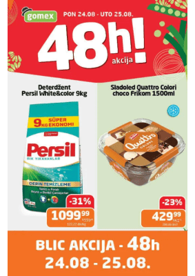 Blic akcija 24.08. - 25.08.