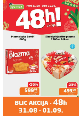 Blic akcija 31.08. - 01.09.