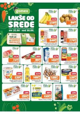Lakše od srede 26.08 - 30.08