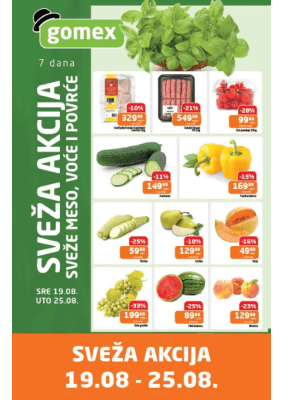 Sveža akcija 19.08 - 25.08
