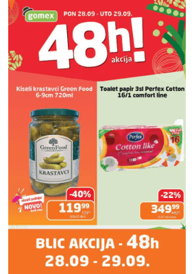 Blic akcija 28.09. - 29.09.