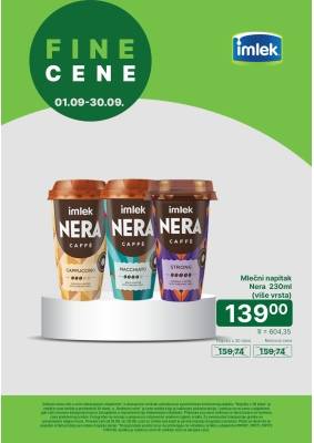 Fine cene Nera 01.09. - 30.09.