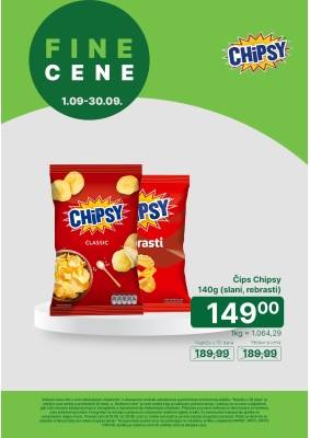 Fine cene Chipsy 01.09. - 30.09.