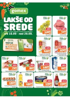 Lakše od srede 16.09. - 20.09.