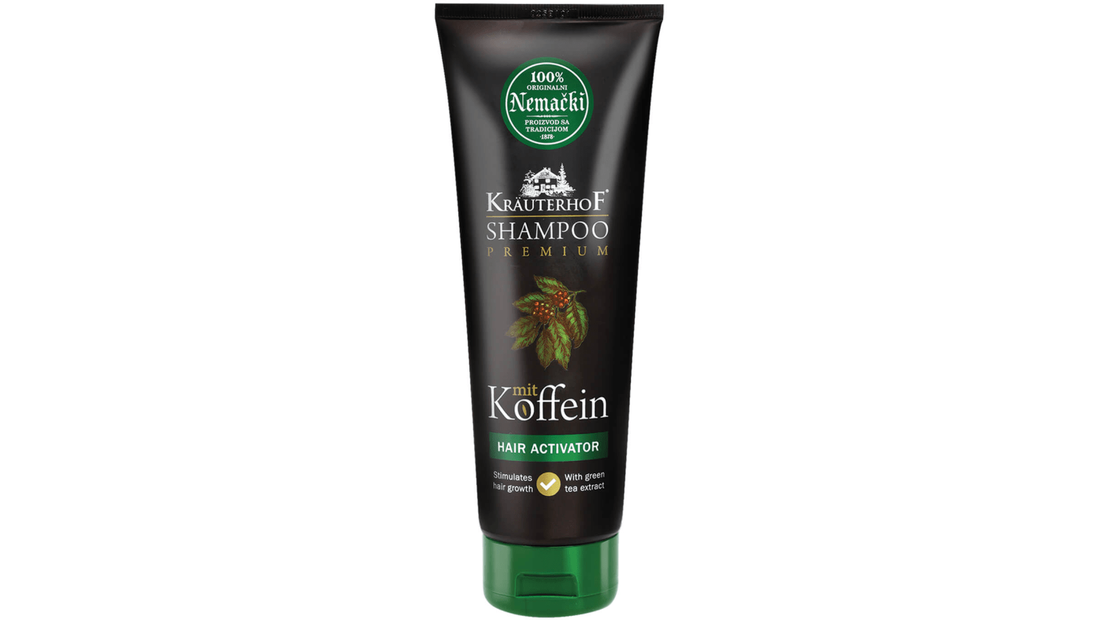 Šampon KRAUTERHOF kofein green tea 250ml - Cenoteka