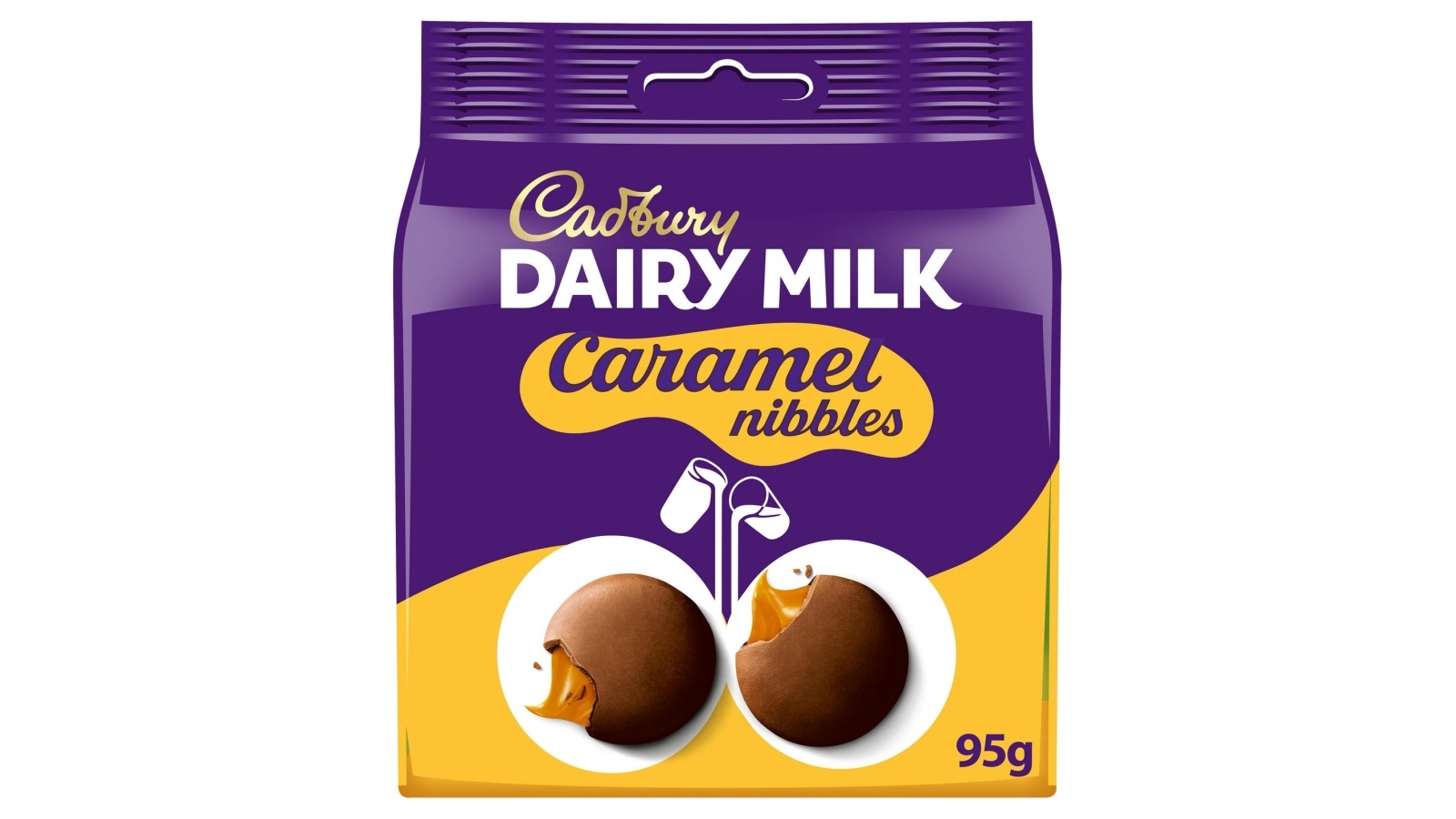 CADBURY Dairy milk caramel nibbles 95g Cenoteka