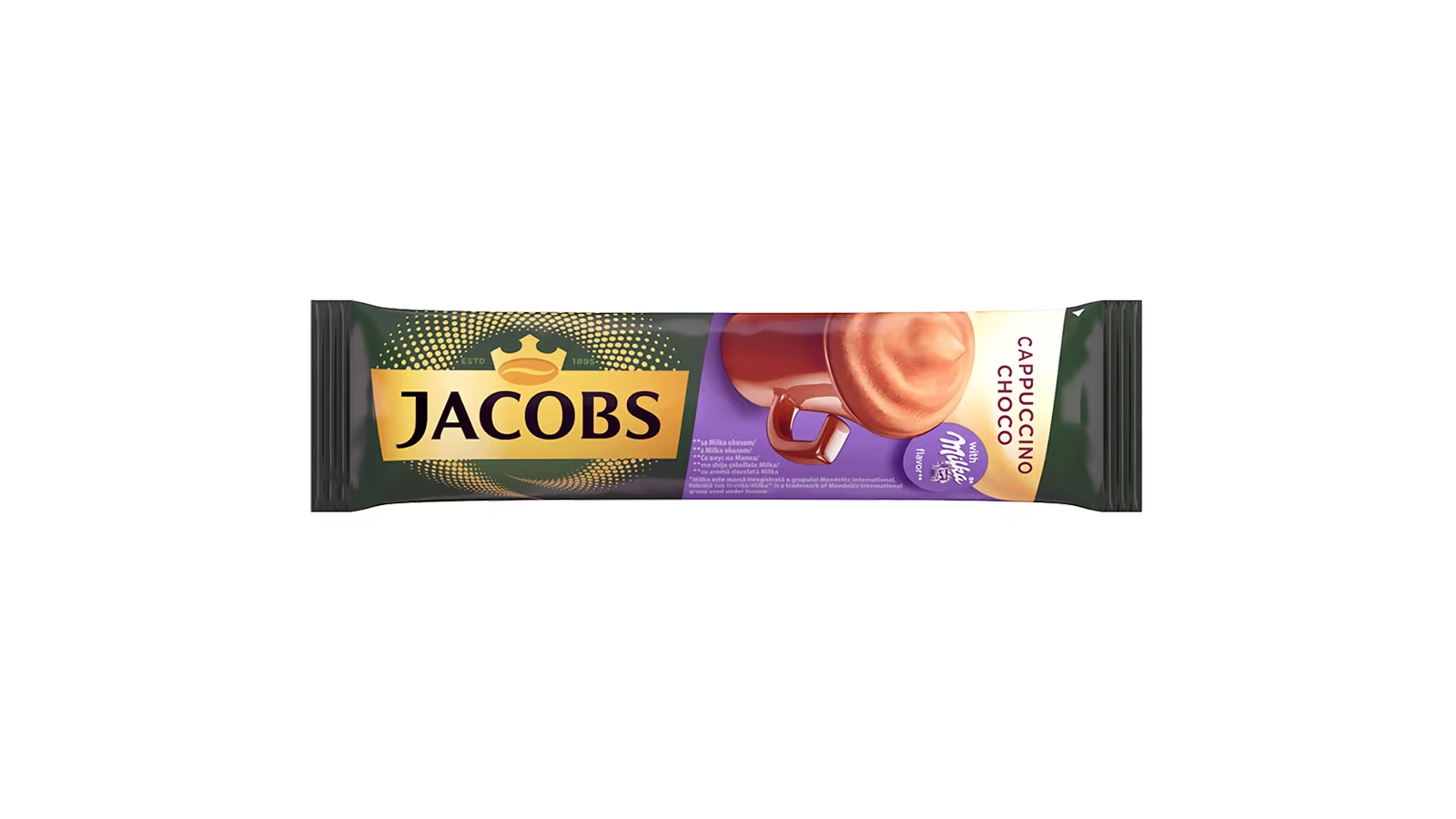 Instant kafa JACOBS Milka cappuccino choco 18g - Cenoteka