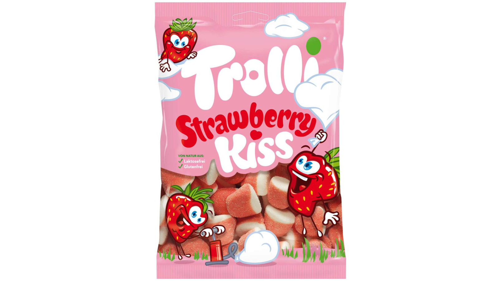 Gumene bombone TROLLI strawberry kiss 100g - Cenoteka