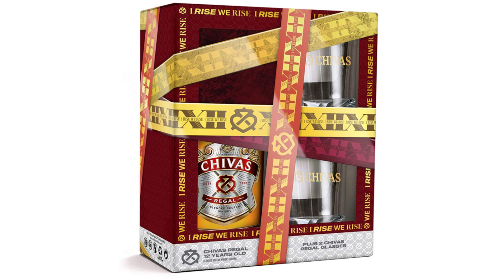 Viski CHIVAS Regal 12 y.o 0,7l + 2čaše - Cenoteka