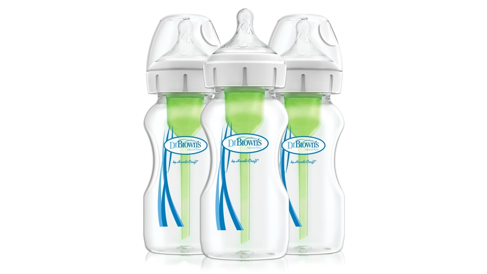 Pack De 3 Biberons Dr Brown Options 270 Ml - Système Anti-colique Avec Ventilation Interne Amovible