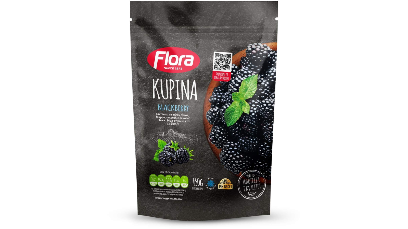 FLORA kupina 450g - Cenoteka