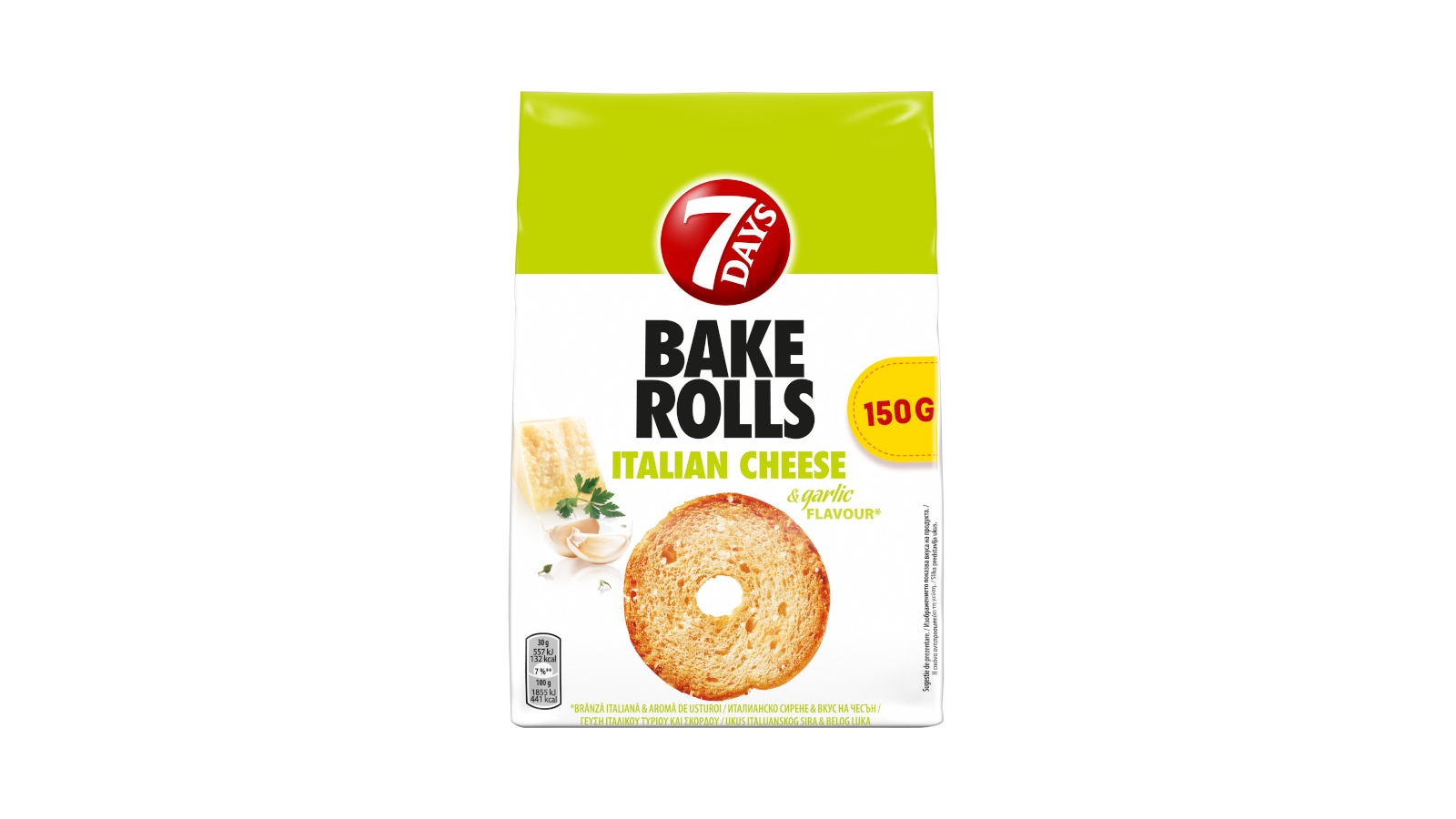 7 DAYS Bake rolls Italian cheese&garlic 150g Cenoteka