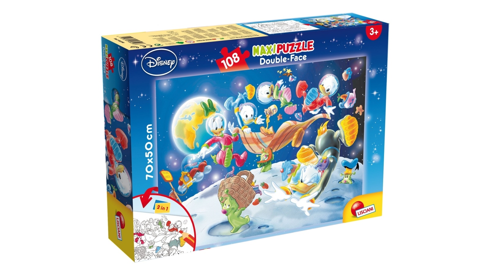 Puzzle Mickey in the space 2u1 složi i oboji LISCIANI - Cene i Akcije