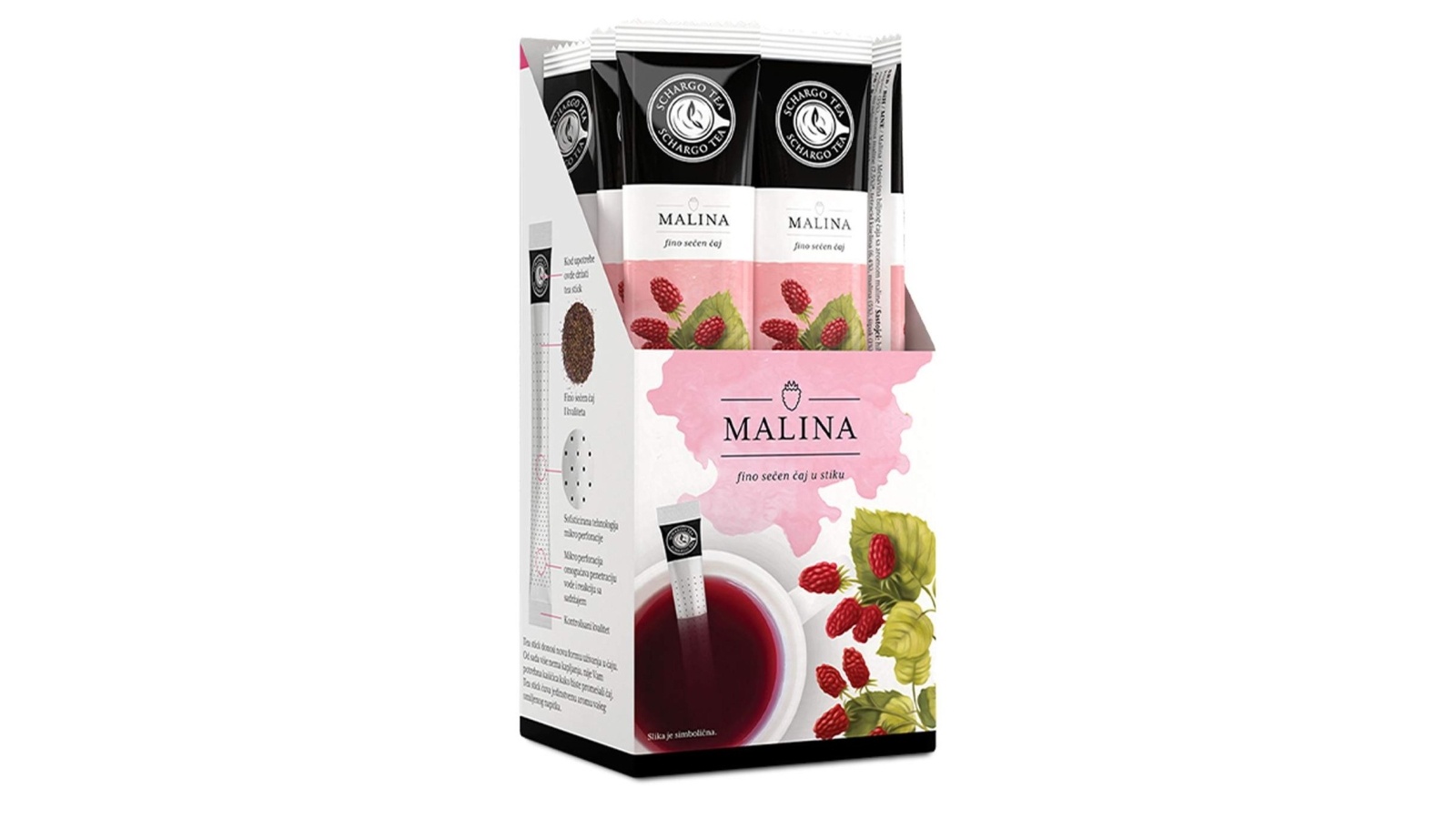 Malina Raspberry Tea SCHARGO TEA stick malina 32g - Cene i Akcije