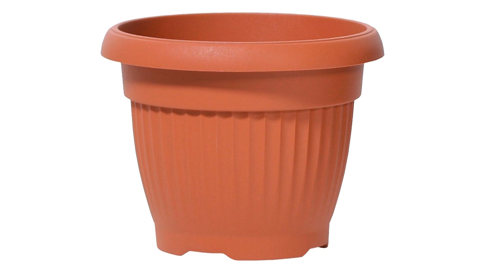 Vaso Prosperplast Sunny 30cm In Terracotta, Con Stampa Di Girasoli. Resistente Al Gelo E Ai Raggi UV, Per Interni Ed Esterni. - 3