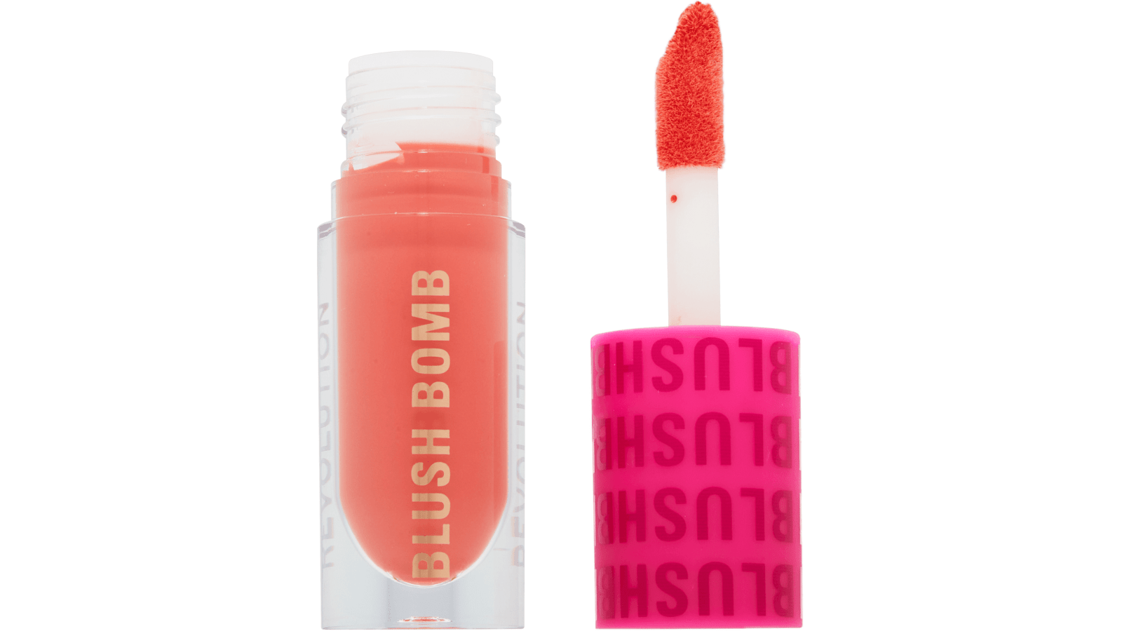 REVOLUTION Blush Bomb tečno rumenilo glam orange - Cenoteka