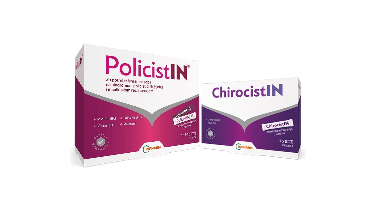INPHARM Policistin kesica 15kom + ChirocistIN 15kom - Cene i Akcije