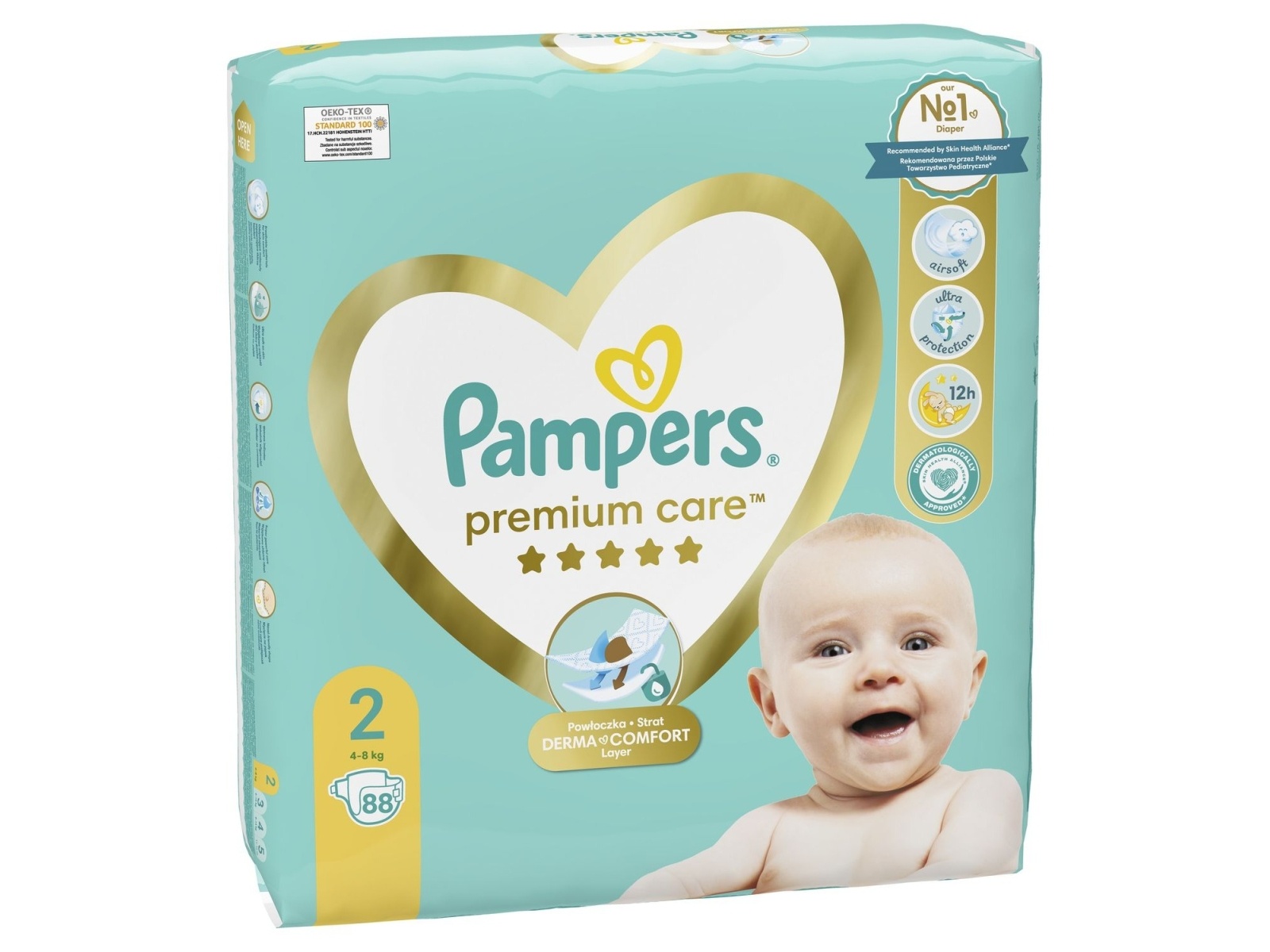 Pampers premium 2 cena discount