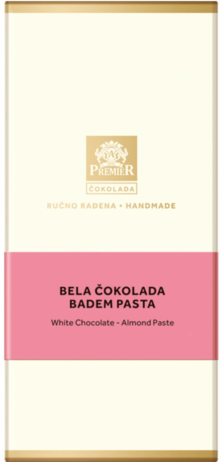 Bela čokolada PREMIER badem pasta 100g - Cene i Akcije