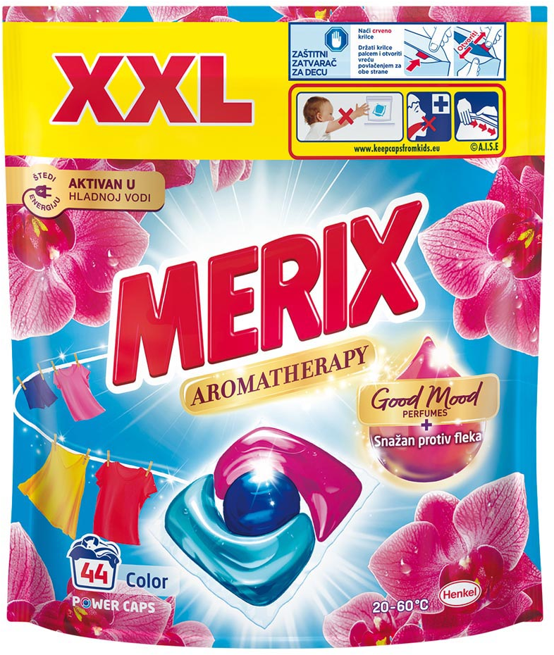 MERIX Color orhideja kapsule za veš 44kom - Cene i Akcije