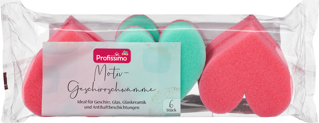 PROFISSIMO sunđer za pranje posuđa srce 6kom - Cene i Akcije