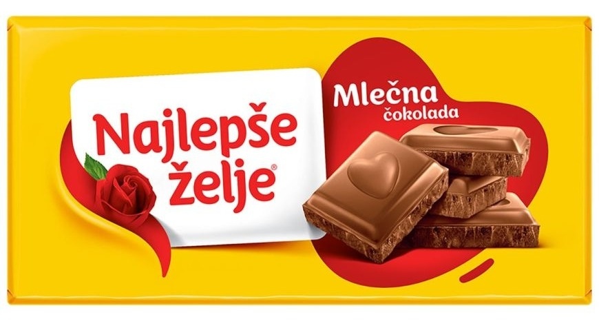 ЧОКОЛАДА НАЈЛЕПШЕ ЖЕЉЕ МЛЕЧНО 160Г