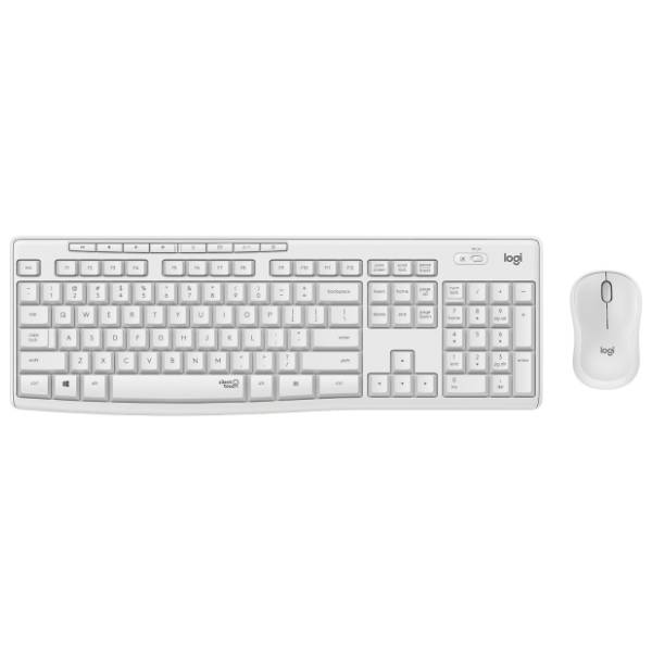 LOGITECH set bežični miš i tastatura MK295 Silent beli EN(US)