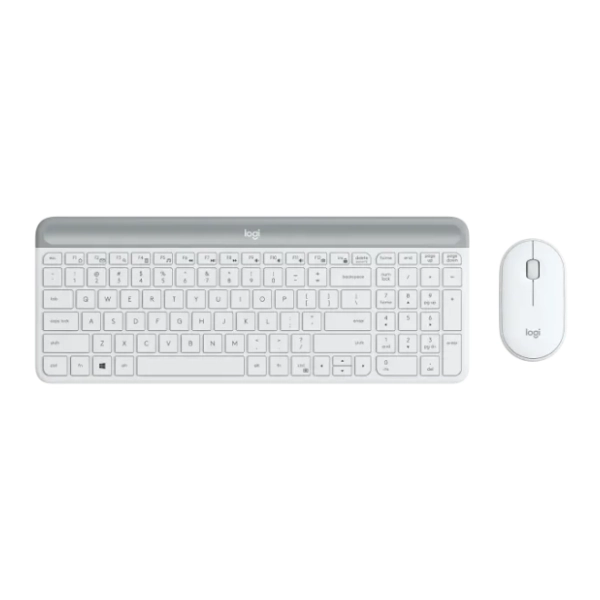 LOGITECH set bežični miš i tastatura MK470 Slim beli EN(US)