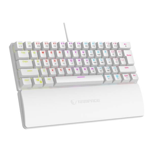RAMPAGE tastatura Plower K60 bela