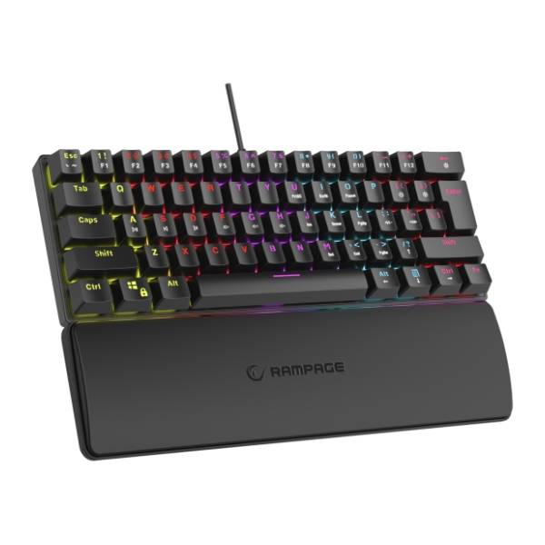 RAMPAGE tastatura Plower K60 Red crna