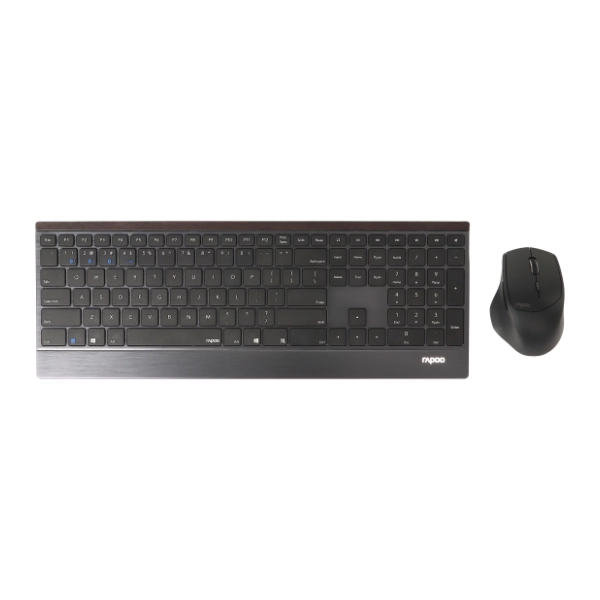 RAPOO set bežični miš i tastatura Multi Mode 9500M