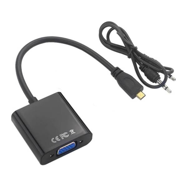Konverter Micro HDMI (m) na VGA (ž)/Audio (ž)