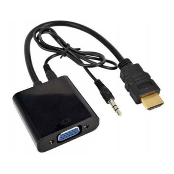 E-GREEN konverter HDMI (m) na VGA (ž) + 3.5mm (m)