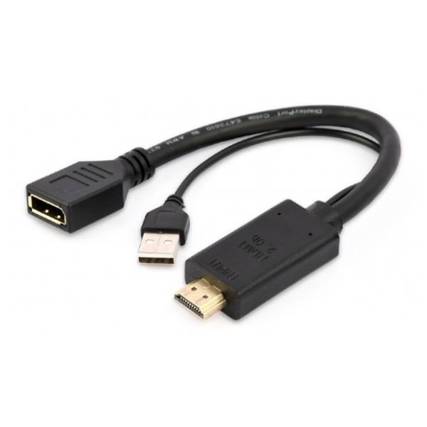 GEMBIRD konverter HDMI (m) na USB (m) / DisplayPort (ž)