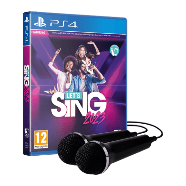 PS4 Let's Sing 2023 + 2 Mikrofona