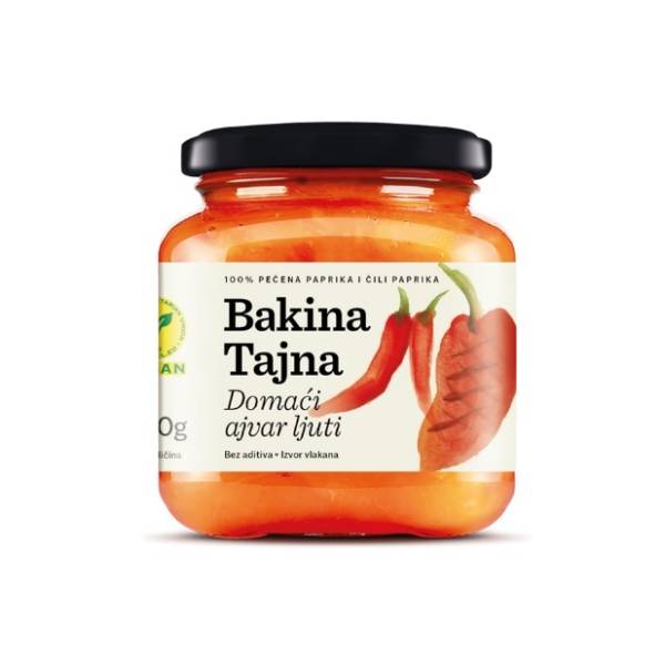 Ajvar BAKINA TAJNA ljuti 550g