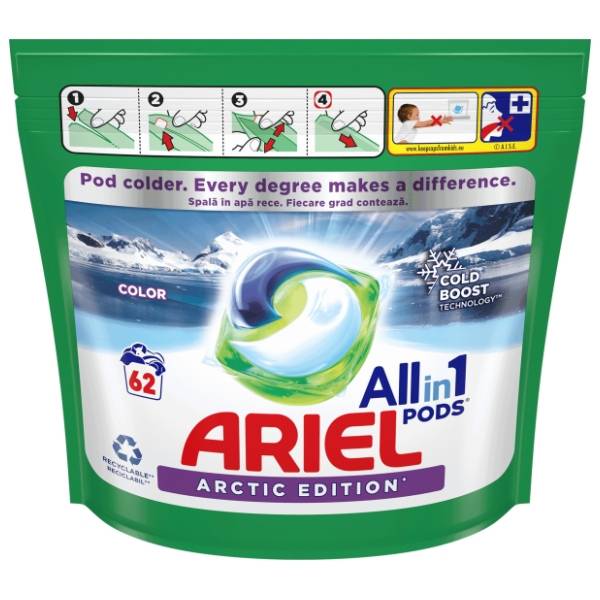 ARIEL PODS Color arctic kapsule za veš 62kom