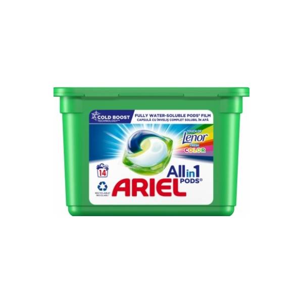 ARIEL PODS Touch of lenor 14kom