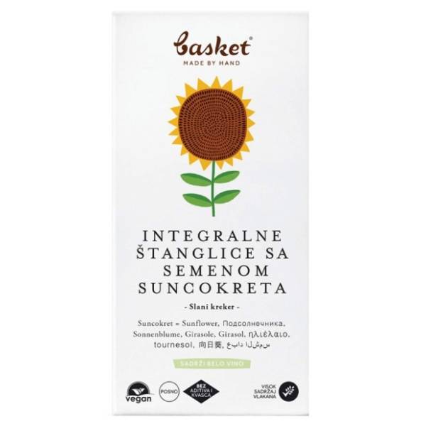 BASKET Integralne štanglice sa semenom suncokreta 100g