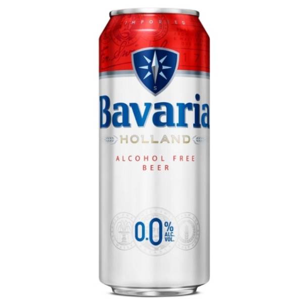 BAVARIA bezalkoholno limenka 0,5l
