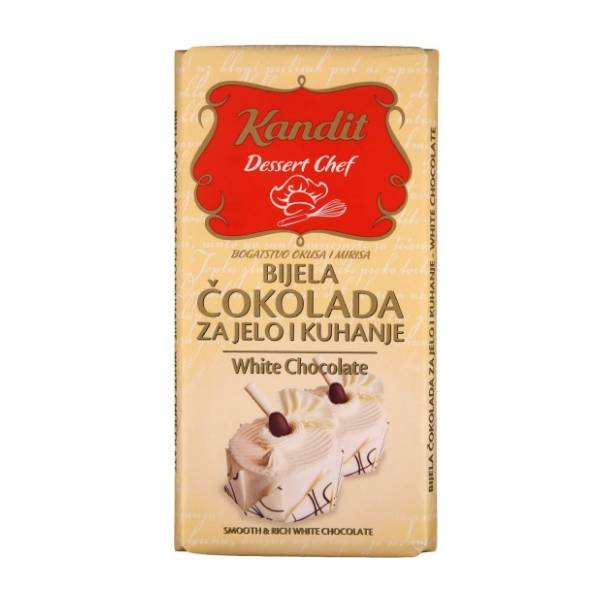Čokolada KANDIT Dessert chef bela 200g