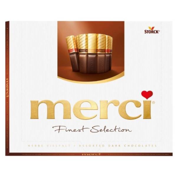 Bombonjere MERCI tamna 250g