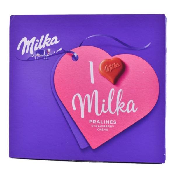 Bombonjere MILKA I Love Milka strawberry 120g