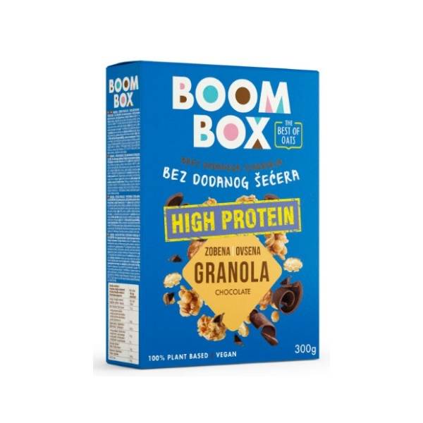 BOOM BOX ovsena granola proteinska čokolada 300g
