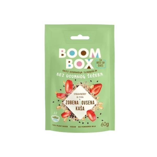 BOOM BOX ovsena kaša jagoda chia 60g