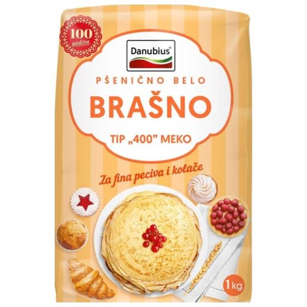 Brašno DANUBIUS meko T-400 1kg